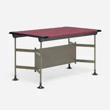 Studio Bbpr, Spazio desk, c. 1965, vinyl, plastic, enameled steel