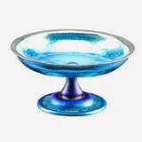 Blue Favrile Glass Bowl by Tiffany Studios, sold Nov 2016