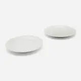 Sori Yanagi, Plates, set of two, glazed porcelain