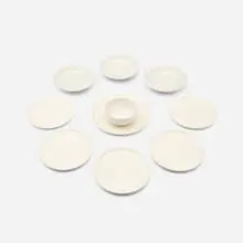 Russel Wright, Collection of tableware, 1939, 1946, glazed porcelain