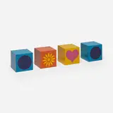 Bill Curry, Bookends, set of four, c. 1970, enameled aluminum