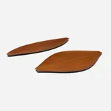 Shigemichi Aomine, Trays, set of two, c. 1965, teak
