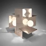 Paul Mayén, Table lamp, c. 1973, mirror-polished aluminum