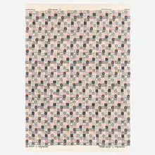 Ray Eames, Crosspatch fabric, c. 1945, Vat Dye Hand Print