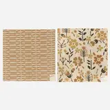 Alexander Girard, Fabric, set of two, 1964, 1969, screenprint in colors on fabric