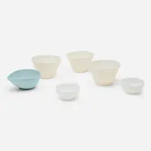 Fire-King, Collection of six bowls, molded glass