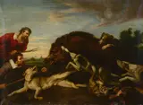Frans Snyders, The boar hunt, oil on canvas