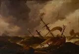 Jacob Adriaensz Bellevois, The shipwreck, oil on canvas