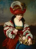 Ferdinand Wagner the Younger, The Countess, oil on canvas