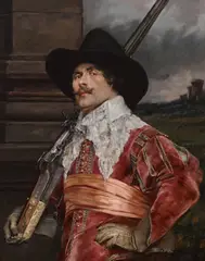 Alex de Andreis, A dashing cavalier, oil on canvas