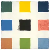 Nine Colors (Colored Paper Image XXIII) by Ellsworth Kelly, 1976, Gefärbte und gepreßte Papiermasse auf festem Baumwollpapier, sold Jun 2009