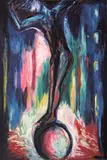 Helmut Middendorf, Auf der Kugel, 1984, Dispersion und Öl auf Leinwand