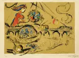 Marc Chagall, Ile Saint Louis, 1959, Farblithographie auf Arches-Velin