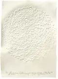 Ohne Titel by Günther Uecker, 2000, Prägedruck auf festem Velin, sold Dec 2017