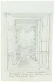 Ludwig Emil Grimm, Kurfürstin Auguste von Hessen-Kassel (1780–1841) in Augustenruhe, 1829, Bleistift auf graublauem Bütten (Wasserzeichen: Cassel I B[...])
