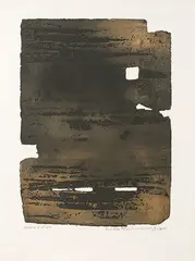 Pierre Soulages, Eau-forte n° 15, 1961, Farbaquatinta auf Arches Velin
