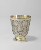Berlin, Silber, gegossen, getrieben, innen vergoldet, 28,8 cm; Ø 26,3 cm (11 ⅜ in.; Ø 10 ⅜ in.)