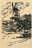 Emil Nolde, Mühle, 1907, Lithographie auf Papier