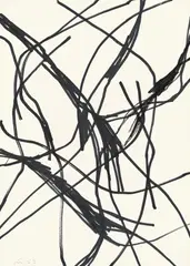 63/034 by Norbert Kricke, 1963, Filzstift auf Papier, sold Dec 2016