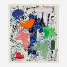 Charles Arnoldi, Untitled, 1989, monoprint in colors
