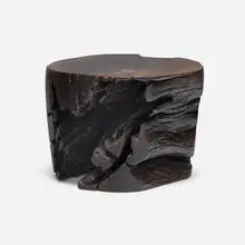 Occasional table by Contemporary, carved walnut root, sold Mar 2026