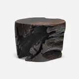 Contemporary, Occasional table, carved walnut root