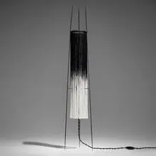 Ann Demeulemeester, Kiki lamp, enameled steel, viscose thread