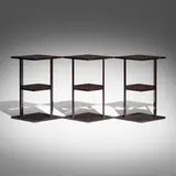 Eugène Printz, Convertible table, palm wood, brass