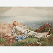 Briton Rivière, St. George & the Dragon