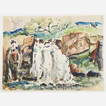 Waterfall by Hayley Lever, Australia/USA, sold Nov 2016