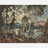 William Lester Stevens, Untitled (Forest & Lake)