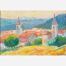 Untitled (Bargemon) by Serge Mendjisky, France, sold Nov 2016