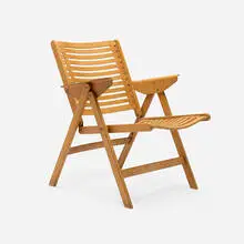Rex folding chair by Niko Kralj, 1956, beech plywood, beech, sold Jul 2026