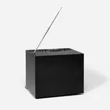 Marco Zanuso and Richard Sapper, Black ST 201 television, 1969, plastic, chrome-plated steel