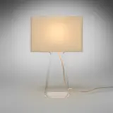 Peter Stathis, Tube Top table lamp, 2006, acrylic, canvas shade