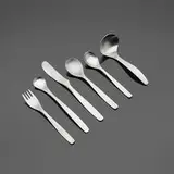 Russel Wright, Pinch flatware service, 1950, stainless steel