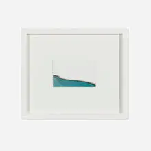 Eric Tillinghast, The Westerner Hotel, 2017, acrylic on postcard in artist-made frame