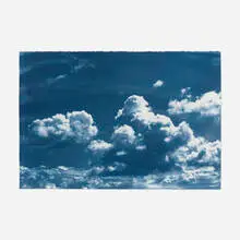 Brian Buckley, Bosphorus Sky, 2017, cyanotype on Fabriano