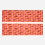 Alexander Girard, Rectangles wallpaper rolls, set of two, c. 1952, screenprint in colors