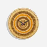 George Nelson & Associates, Meridian wall clock, c. 1965, glazed stoneware, enameled aluminum