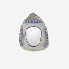 Les Argonautes, Wall-hanging mirrored glass, c. 1960, glazed earthenware, mirror