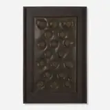 Pierre Sabatier, Impacts (wall sculpture), c. 1970, patinated brass