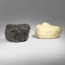 Small Meteorite stools, set of two by Sang Hoon Kim, 2018, memory foam, sold Jun 2026