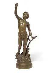 Pax Labor by Edouard Drouot, patinated bronze, offered Nov 2018