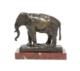 Alfred Barye, Elephant d'Asie, Bronze with a dark brown patina