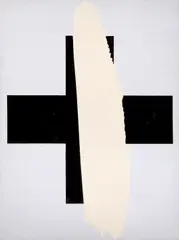 Alexander Yakut, Dialogue with Malevich, acrylic and oil on canvas