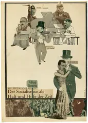 Karl Hermann Trinkaus, Reichsorchester, 1931, Collage, Aquarell, Tuschfeder und Bleistift auf Papier