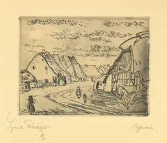 Neppermin by Lyonel Feininger, 1910, Radierung auf chamoisfarbenem Bütten, sold May 2019
