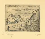Lyonel Feininger, Neppermin, 1910, Radierung auf chamoisfarbenem Bütten