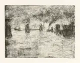 Emil Nolde, Hamburg, milde Stimmung (auch: Hamburg, Hafenstimmung)